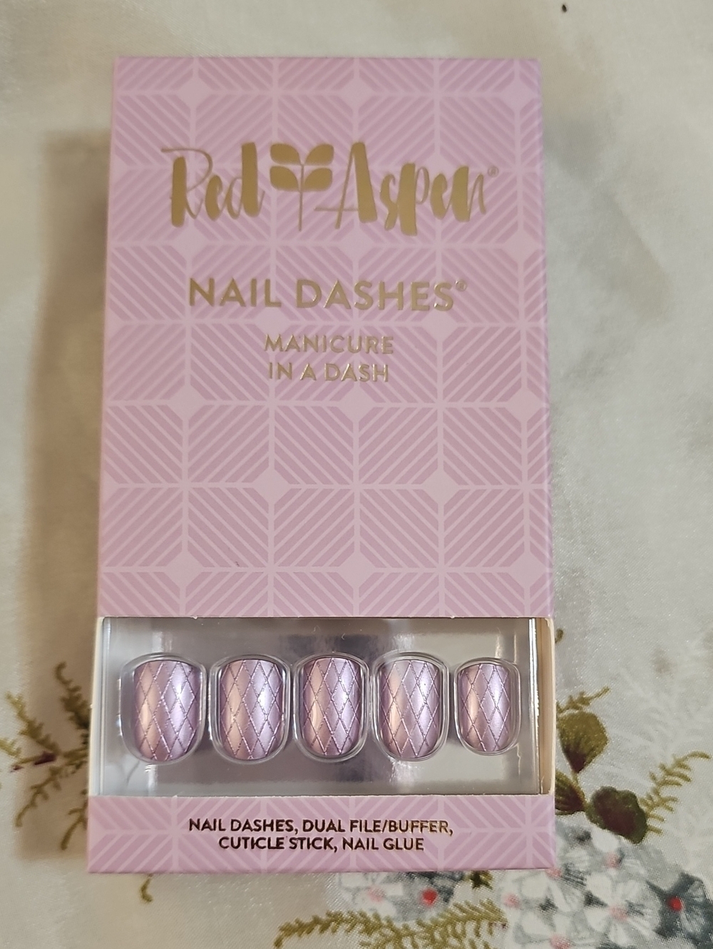 Red Aspen Pink Metallic Press-On Nail Set